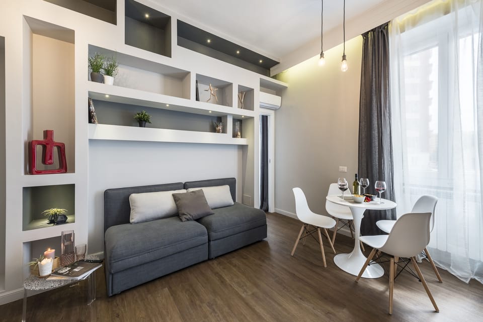 Superior Apartment, 1 Bedroom | Living room | Flat-screen TV