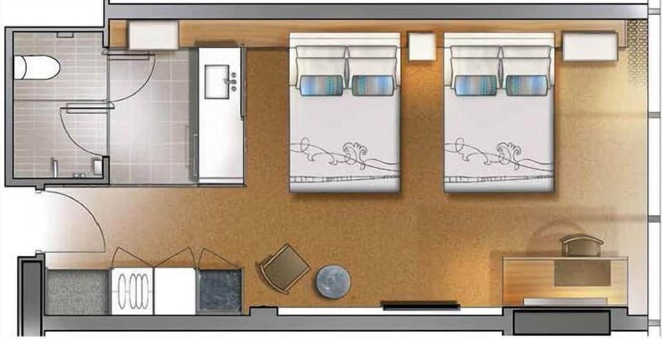 Room (Luxe Twin) | Floor plan