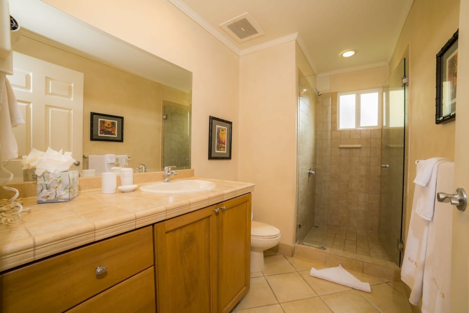 Condo, Multiple Beds (Los Suenos Resort Del Mar 3N) | Bathroom | Combined shower/tub, deep soaking tub, free toiletries