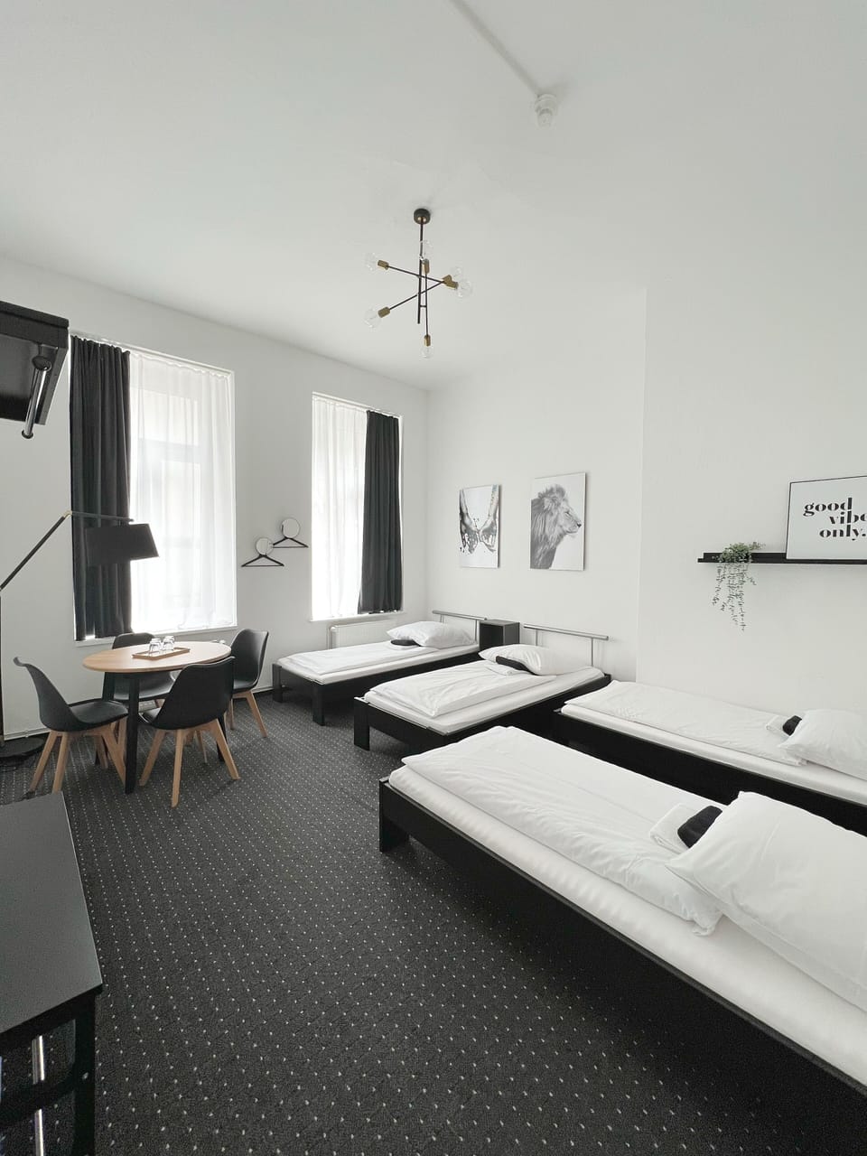 Quadruple Room, Shared Bathroom (no TV) | Desk, free WiFi