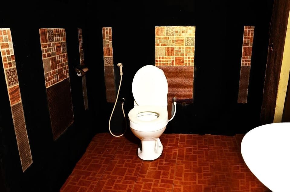 Shower, free toiletries, towels