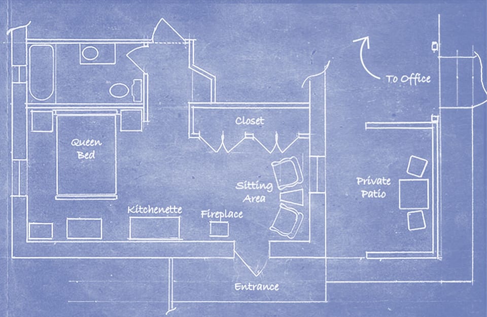 Deluxe Room, 1 Queen Bed, Non Smoking, Terrace (no pets allowed) | Floor plan