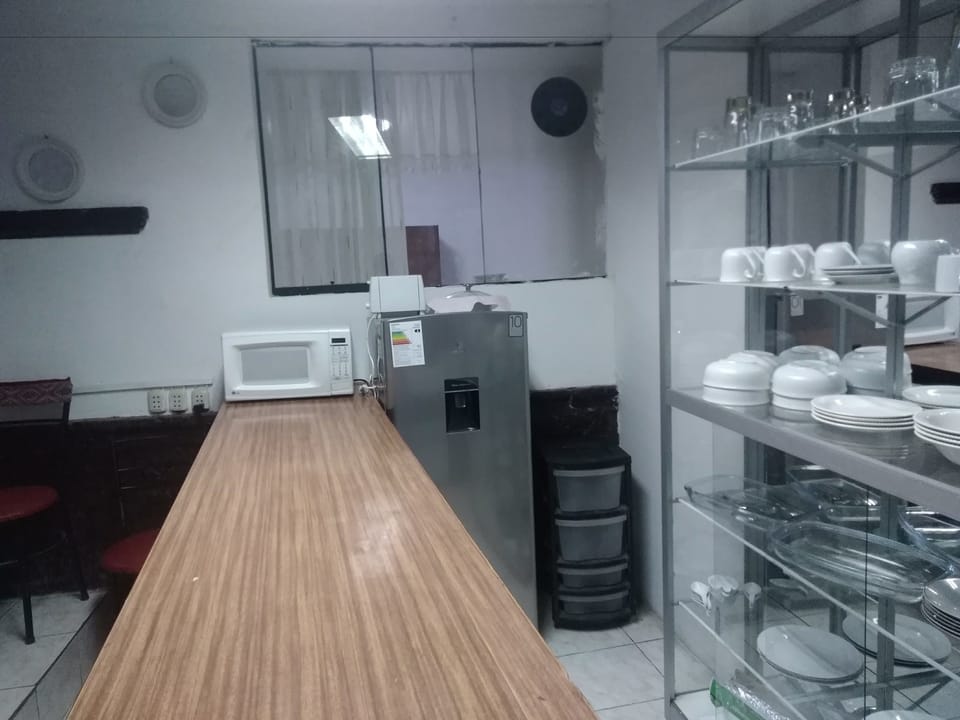 Shared fridge, microwave, oven, stovetop