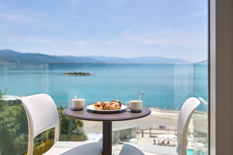 Premium family room with sea view balcony | View from room