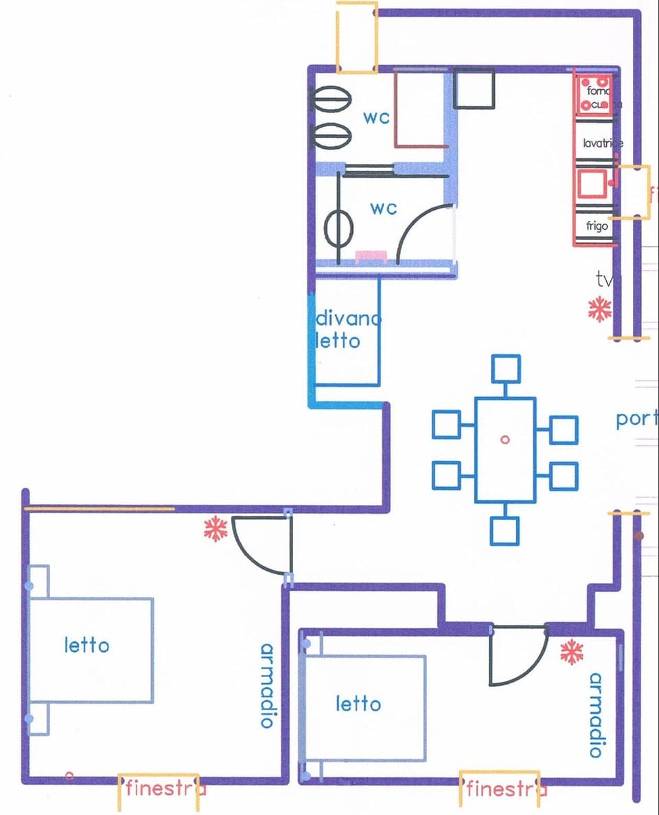 Comfort Apartment, Garden Area (Prugno) | Floor plan