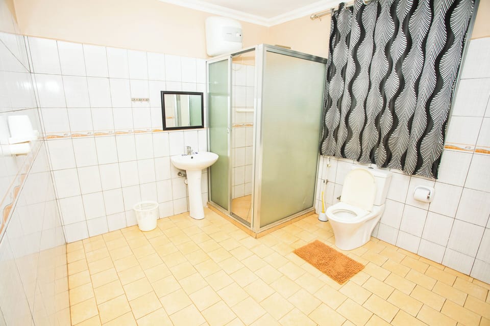 Standard Twin Room | Bathroom | Shower, hair dryer, towels