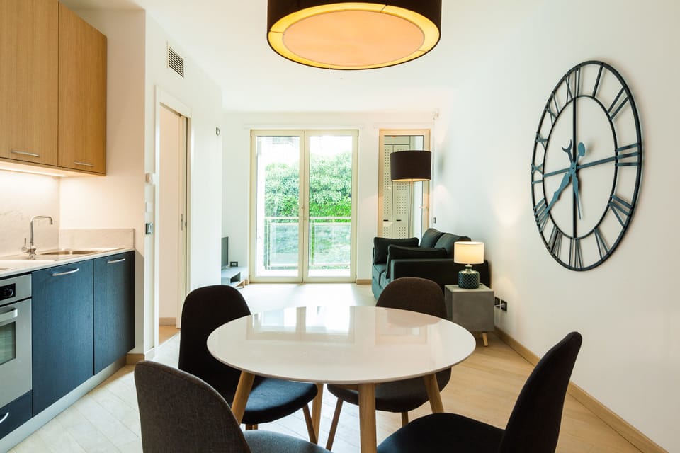 Apartment, 1 Queen Bed with Sofa bed | Living area | Flat-screen TV