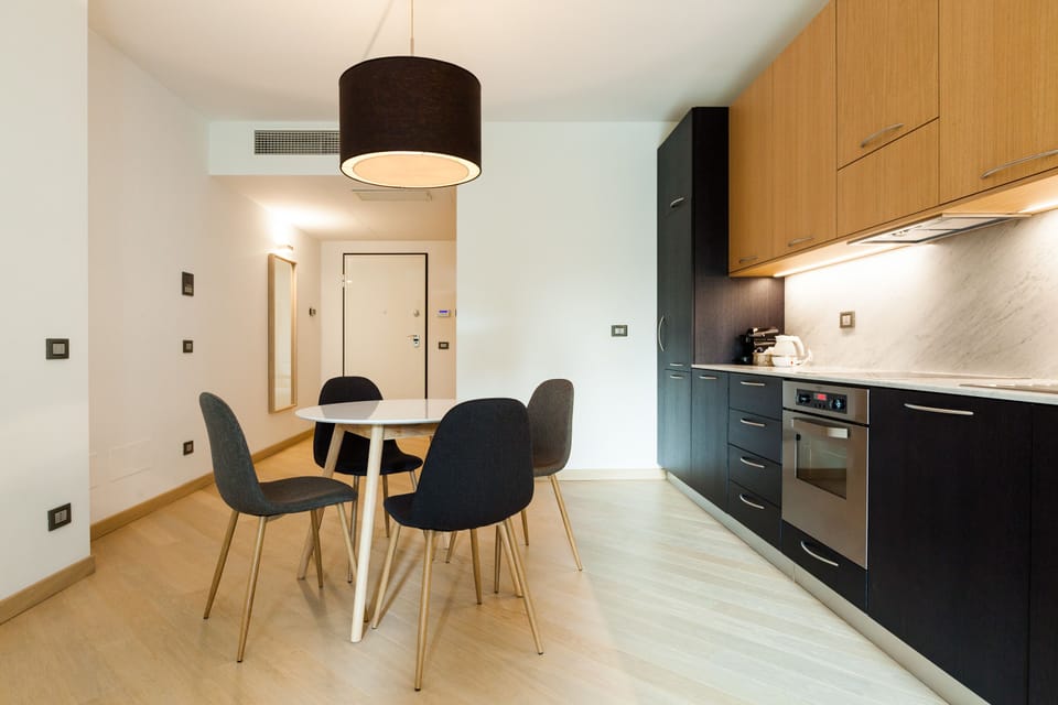 Apartment, 1 Queen Bed with Sofa bed | Private kitchen | Full-size fridge, microwave, oven, stovetop
