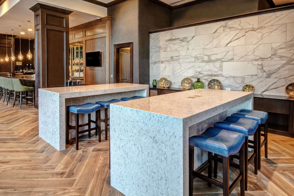 Rooftop bar, pool views, open select days