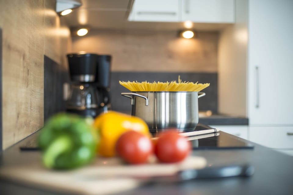 Apartment (Schuhflicker) | Private kitchen | Fridge, oven, stovetop, dishwasher