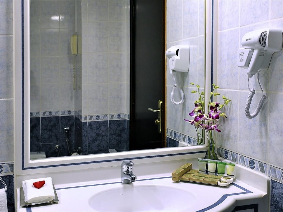 Free toiletries, hair dryer, slippers, towels