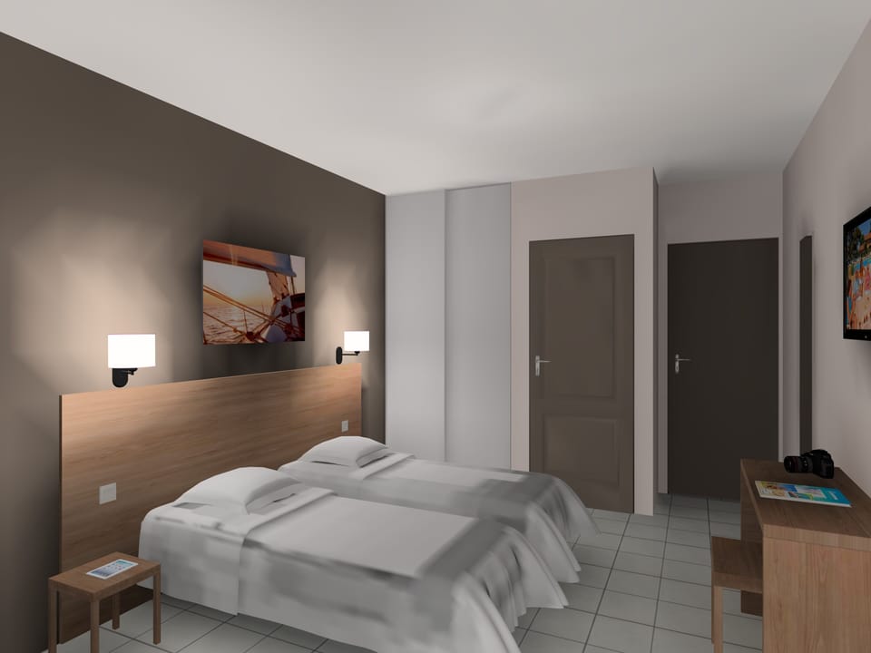 Twin Room | Free cribs/infant beds, free WiFi, bed sheets