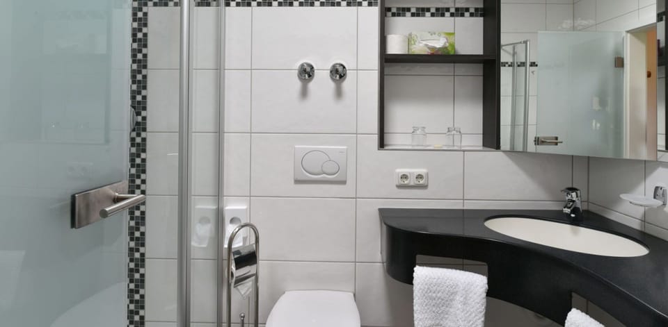Shower, hair dryer