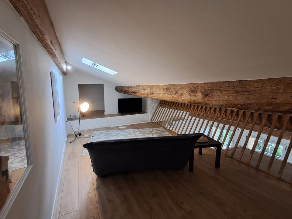 Deluxe Apartment, 1 Queen Bed | Television
