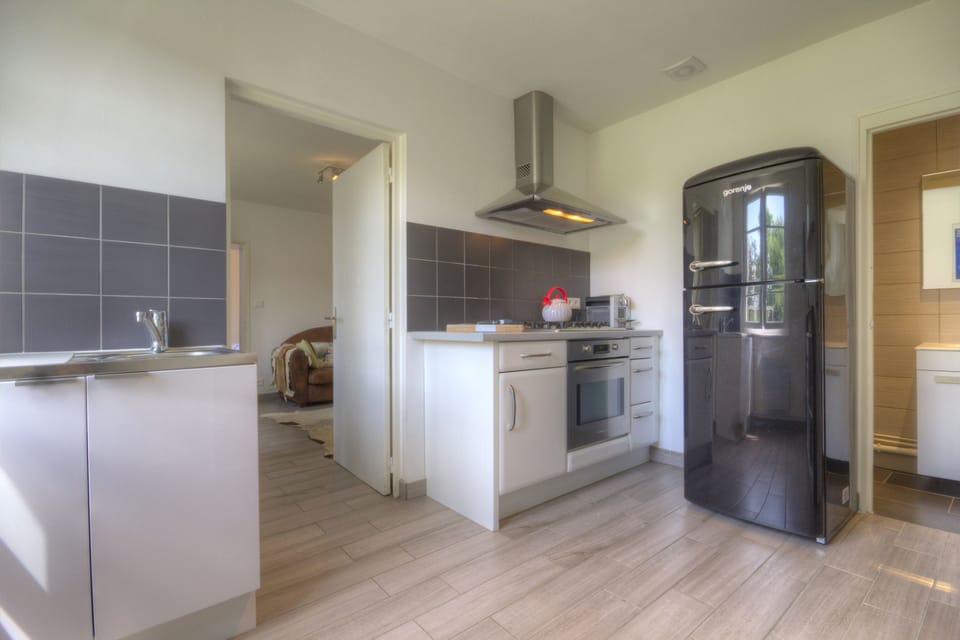 Comfort Apartment, 1 Bedroom, Non Smoking | Private kitchen | Full-size fridge, microwave, oven, stovetop