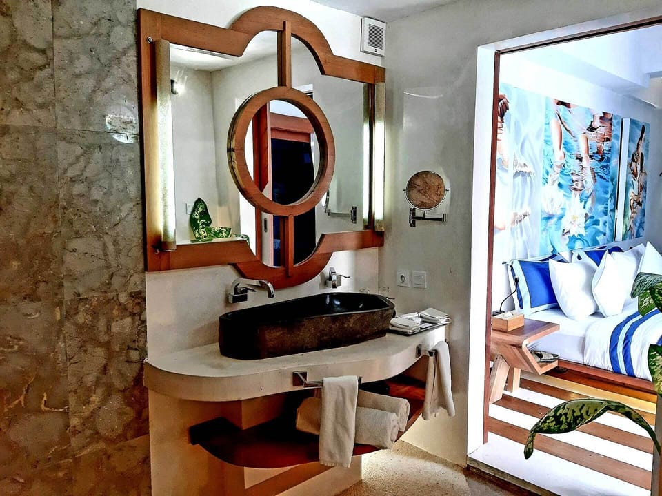 Two-Bedroom Villa with Private Pool | Bathroom | Separate tub and shower, deep soaking tub, free toiletries, slippers