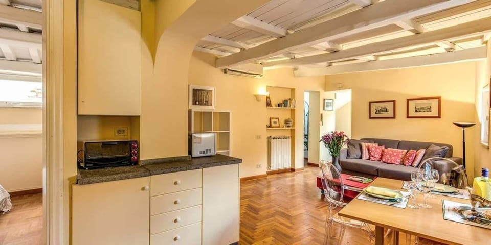Apartment, 1 Bedroom, Terrace | Living area | Flat-screen TV