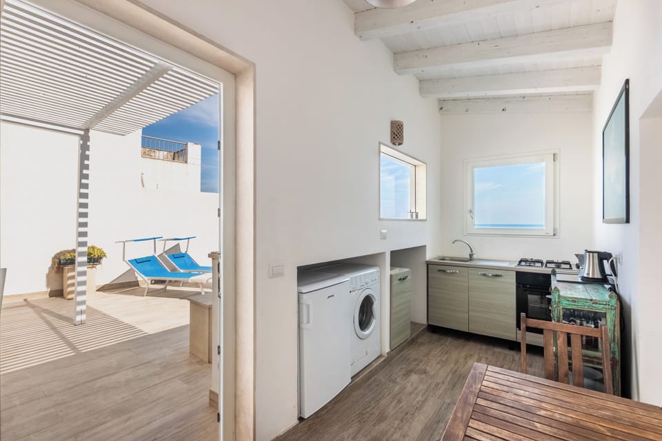 Panoramic Apartment, 2 Bedrooms, 2 Bathrooms, Sea View | Private kitchen | Espresso maker, coffee/tea maker, electric kettle