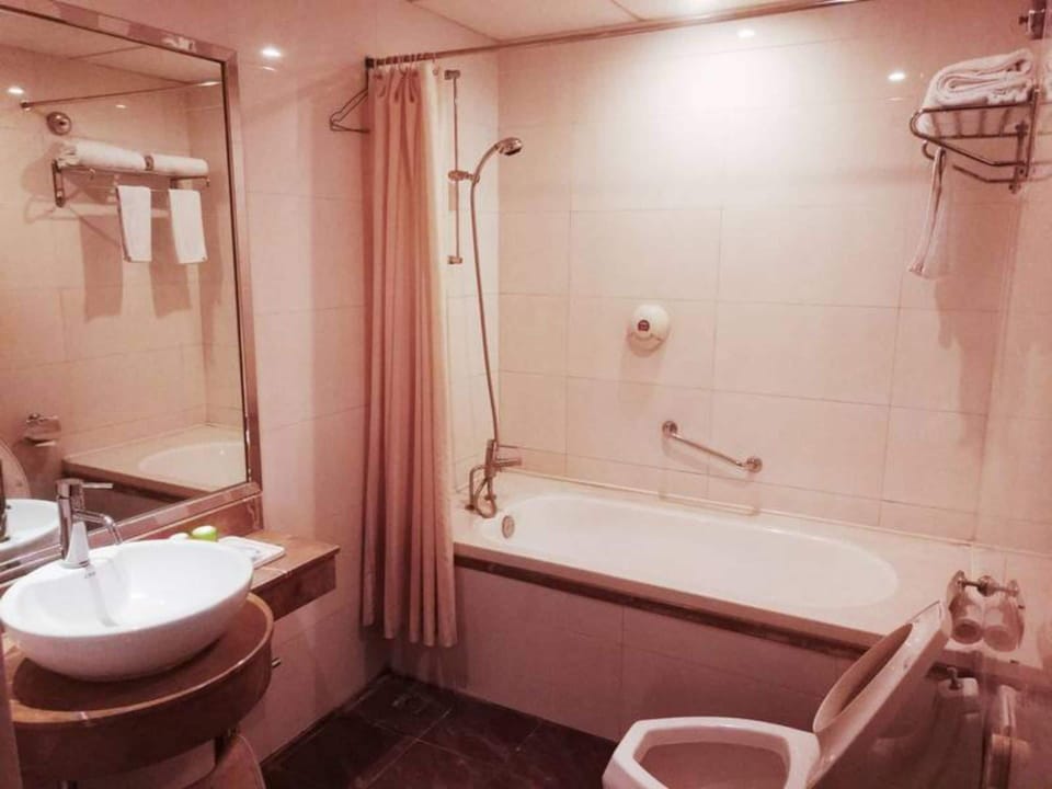 Business Twin Room | Bathroom | Shower, free toiletries, hair dryer, slippers
