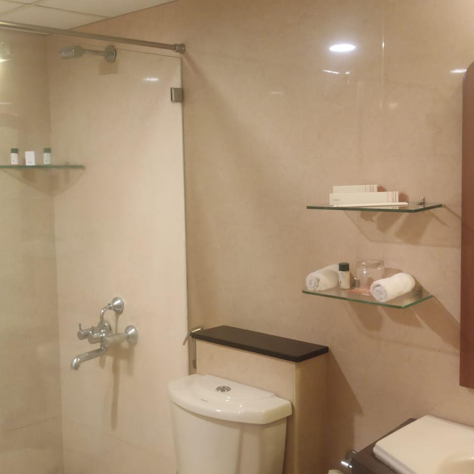 Executive Room | Bathroom | Free toiletries, hair dryer, slippers, towels
