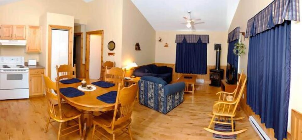 Chalet, 2 Bedrooms, Non Smoking, Partial Sea View | Living area | LCD TV