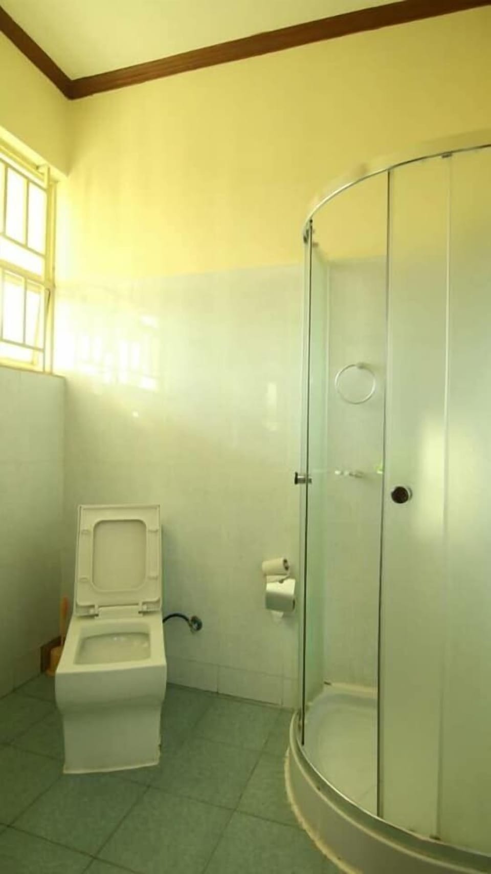 Shower, free toiletries, hair dryer (on request), towels