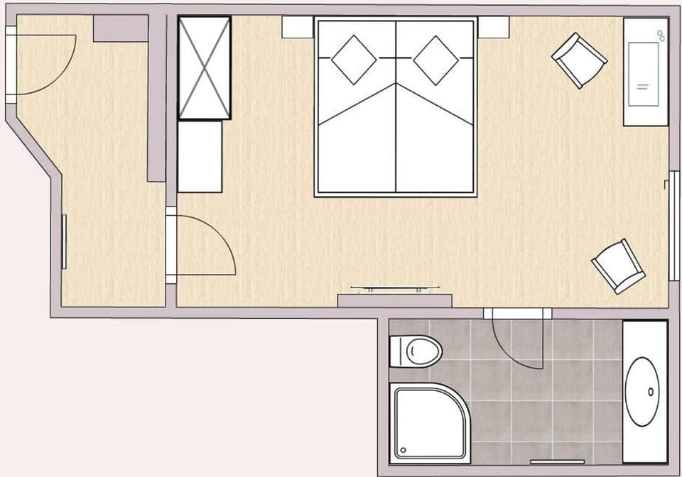 Superior Double Room | Floor plan