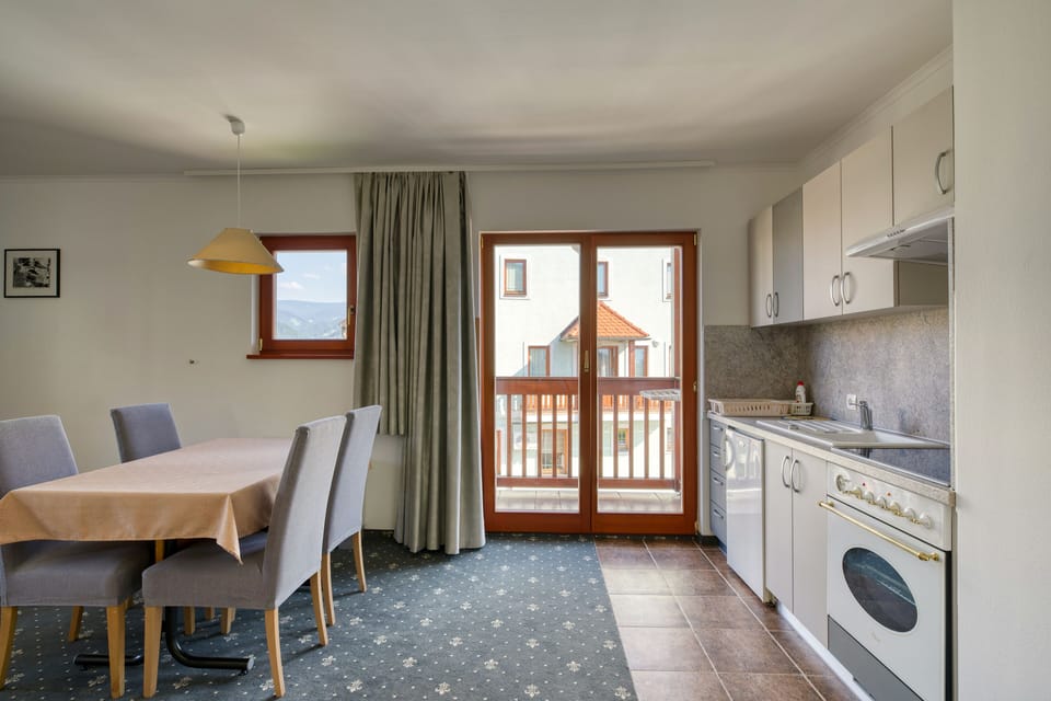 Family Apartment | In-room safe, desk, laptop workspace, blackout drapes