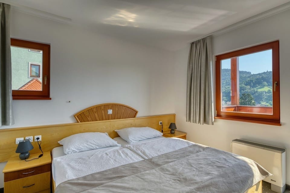 In-room safe, desk, laptop workspace, blackout drapes