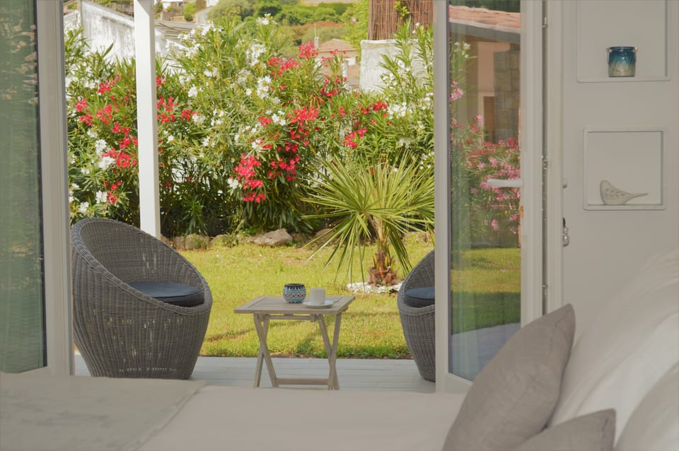 Deluxe Double Room, 1 Queen Bed, Terrace, Partial Sea View | View from room