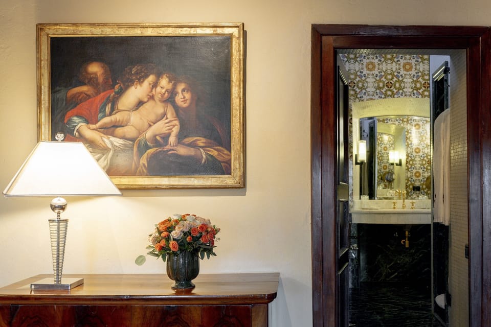 Royal Suite | Bathroom | Designer toiletries, hair dryer, slippers, bidet