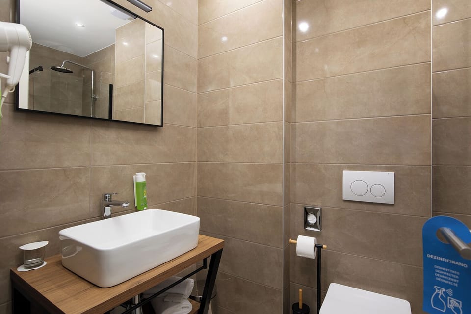 Standard Double Room, Balcony, Sea View | 1 bedroom, minibar, in-room safe, desk