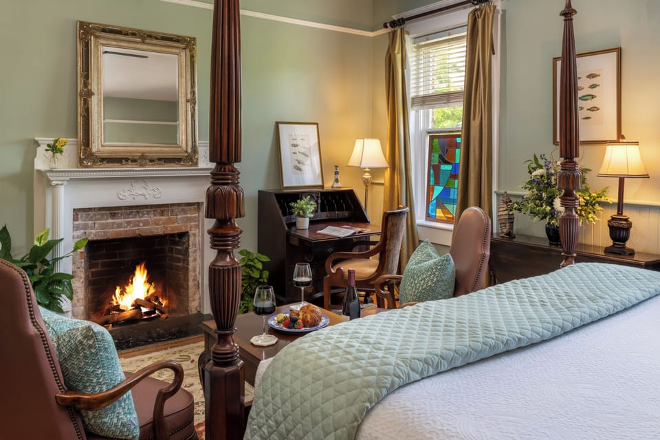 Deluxe Suite, 1 King Bed, Ensuite (Joseph Hewes Suite) | Premium bedding, individually decorated, individually furnished, desk