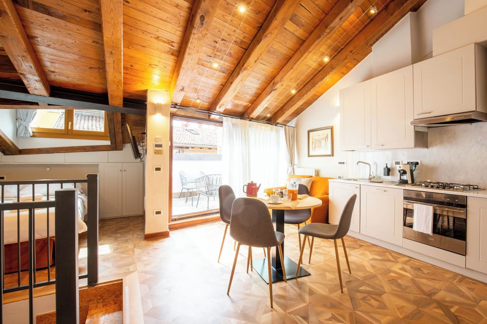 Apartment, Hot Tub, Tower | Living area | Flat-screen TV