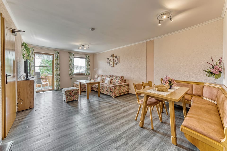 Apartment, 2 Bedrooms (Type C) | Living area | Flat-screen TV