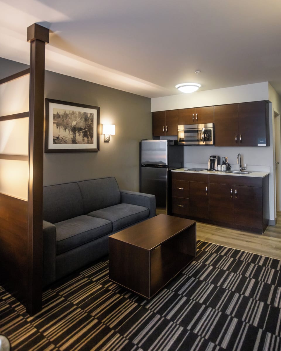 Studio Suite, 1 Queen Bed, Non Smoking, Kitchen | Pillowtop beds, desk, iron/ironing board, cribs/infant beds