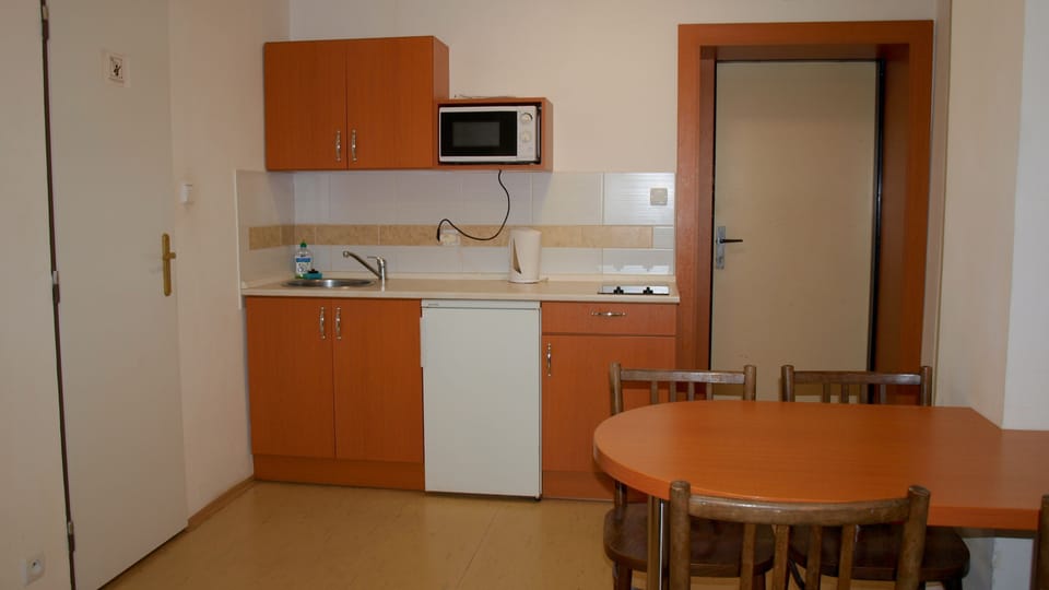 Family Suite, Multiple Beds | Private kitchen | Fridge, microwave, electric kettle