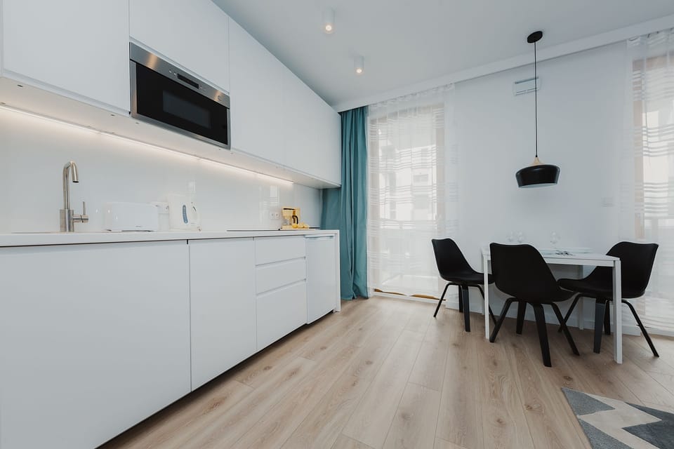 Business Apartment | Private kitchenette | Coffee/tea maker, fridge, microwave, stovetop