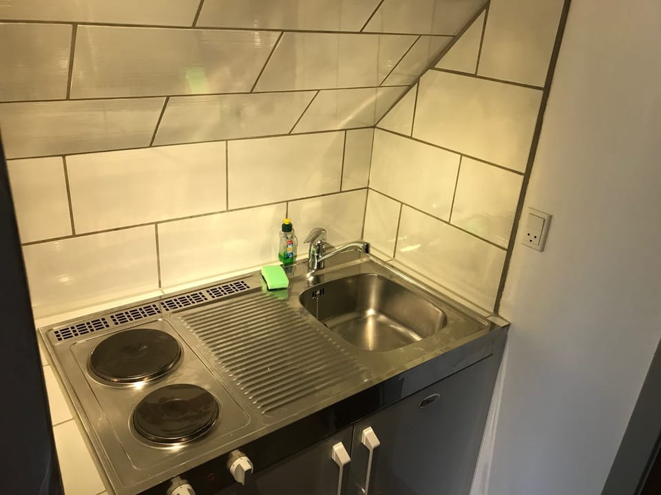 City Apartment, 2 Bedrooms, Non Smoking | Private kitchen | Oven, griddle, cookware/dishes/utensils, cleaning supplies