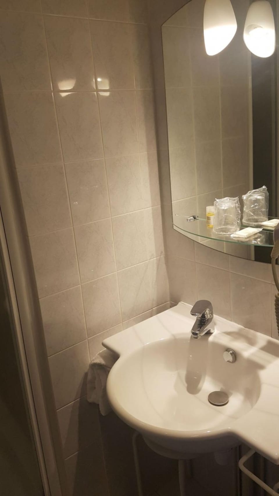 Free toiletries, hair dryer, towels