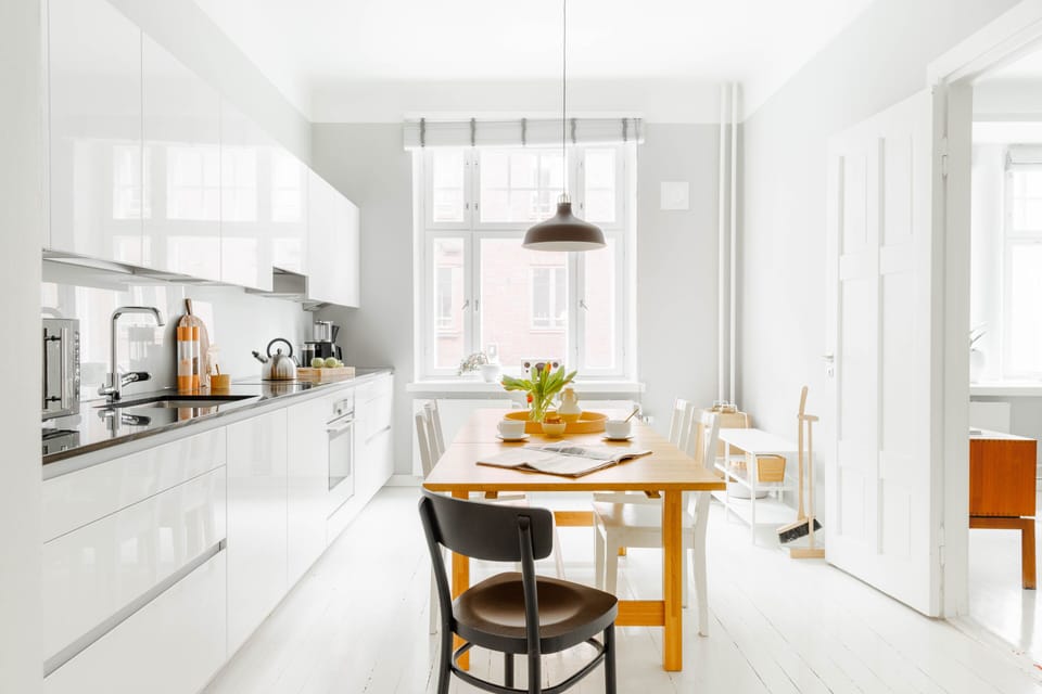 Premium Apartment, 1 Queen Bed with Sofa bed, Non Smoking, City View | Private kitchen | Full-size fridge, microwave, oven, stovetop