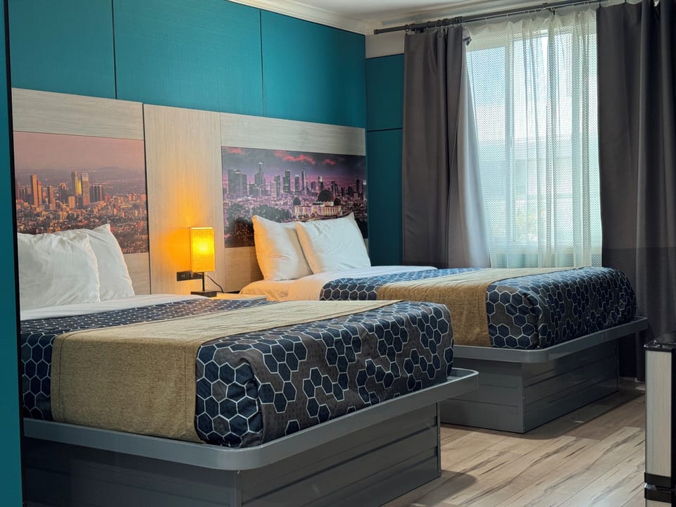 Standard Double Room, 2 Double Beds, Non Smoking | Egyptian cotton sheets, premium bedding, desk, blackout drapes