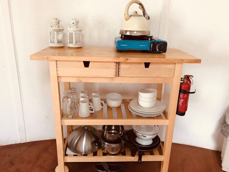 Yurt (Apothecary)  | Private kitchen | Stovetop, cookware/dishes/utensils, dining table