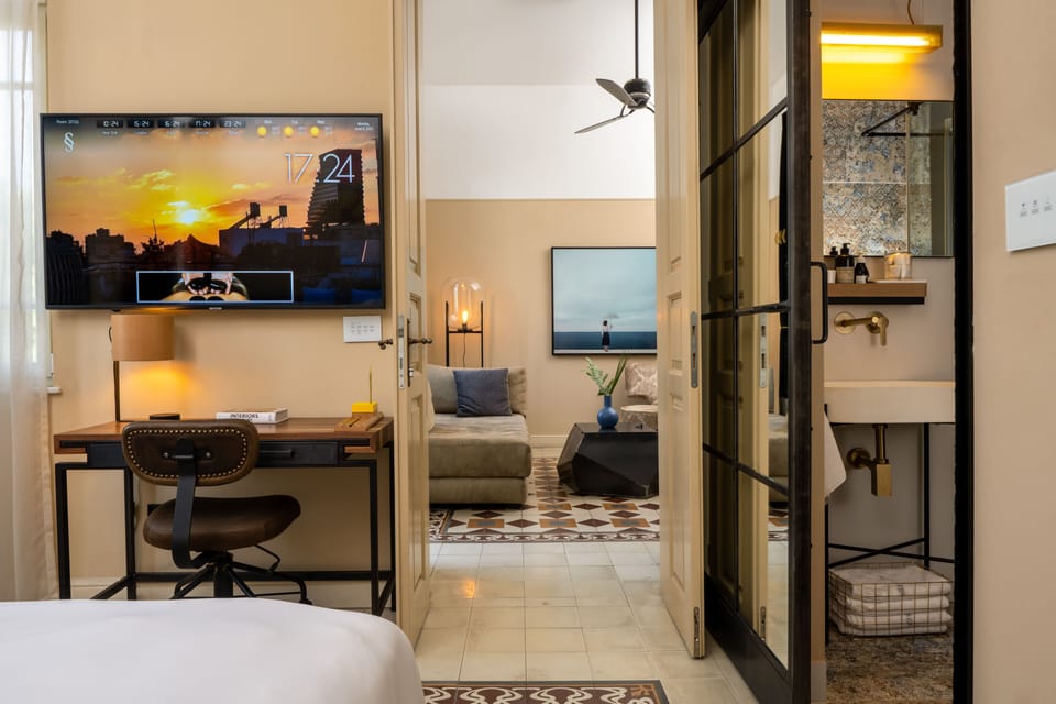 Executive Suite, 1 Bedroom, Balcony | Premium bedding, minibar, individually decorated, individually furnished