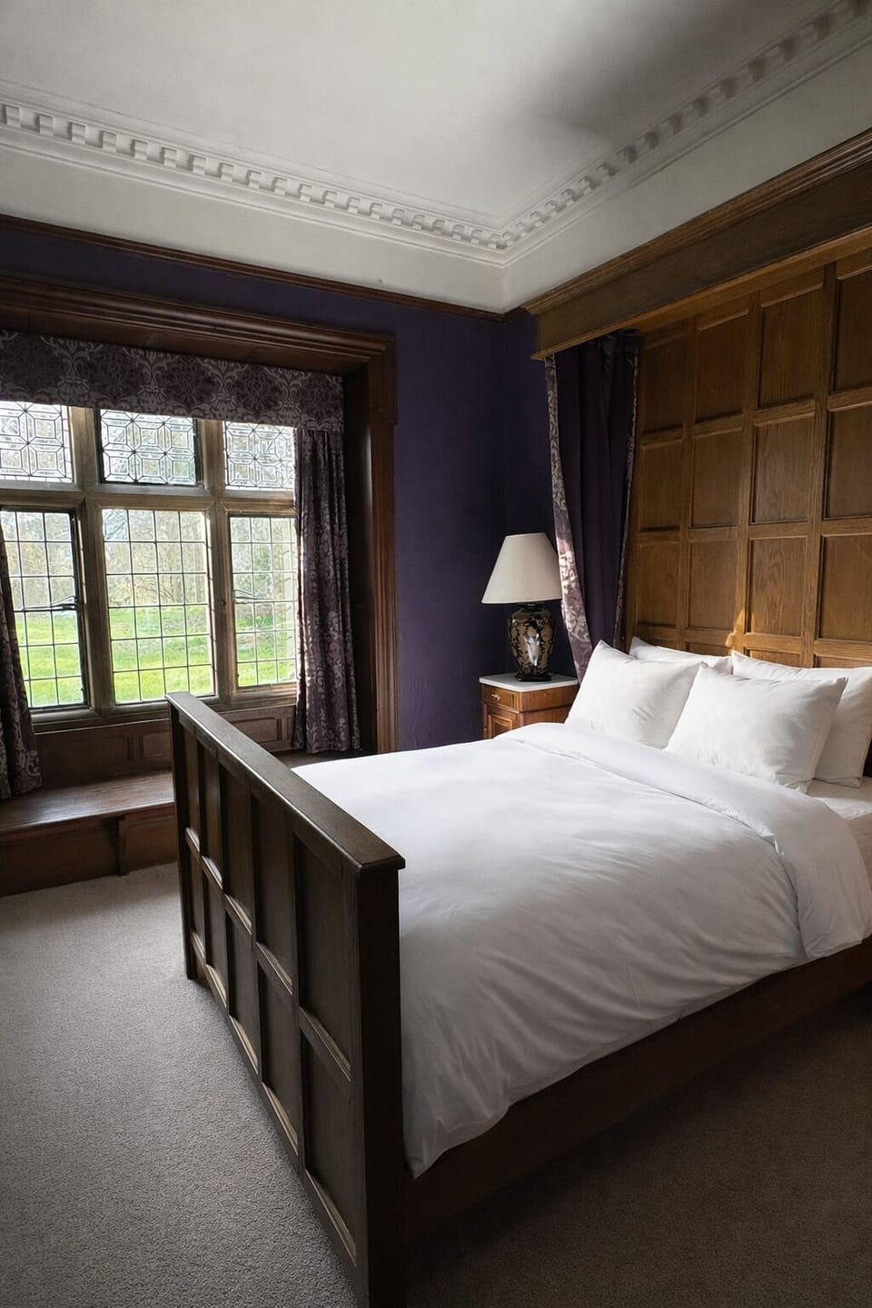 Select Room | Premium bedding, desk, iron/ironing board, free cribs/infant beds