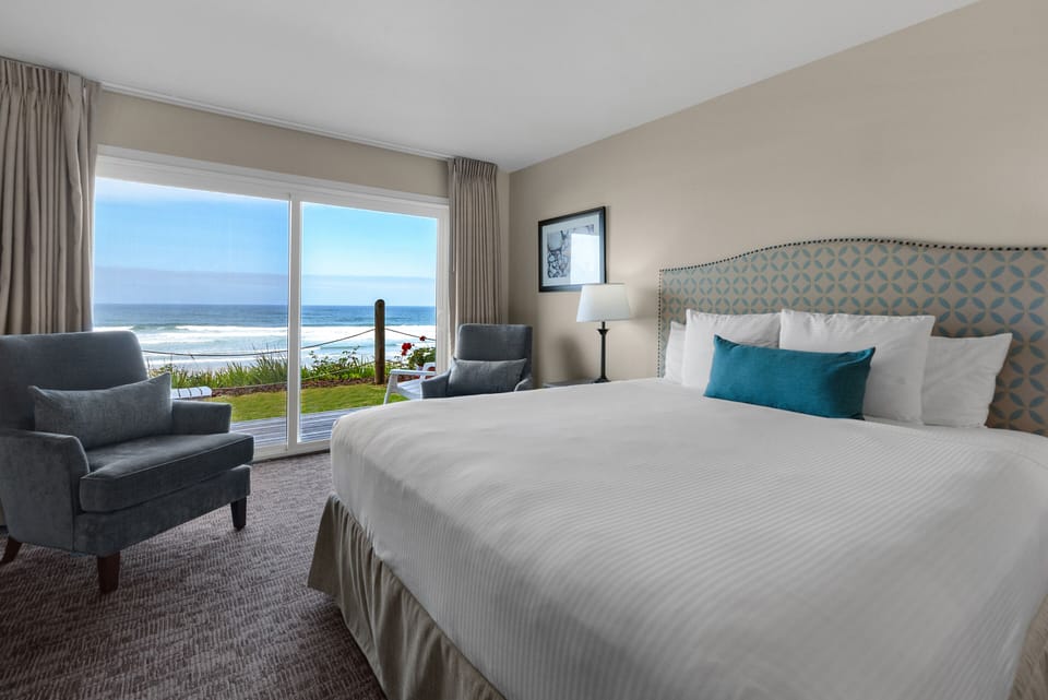 Room, 1 King Bed, Ocean View | 1 bedroom, blackout drapes, free WiFi, bed sheets