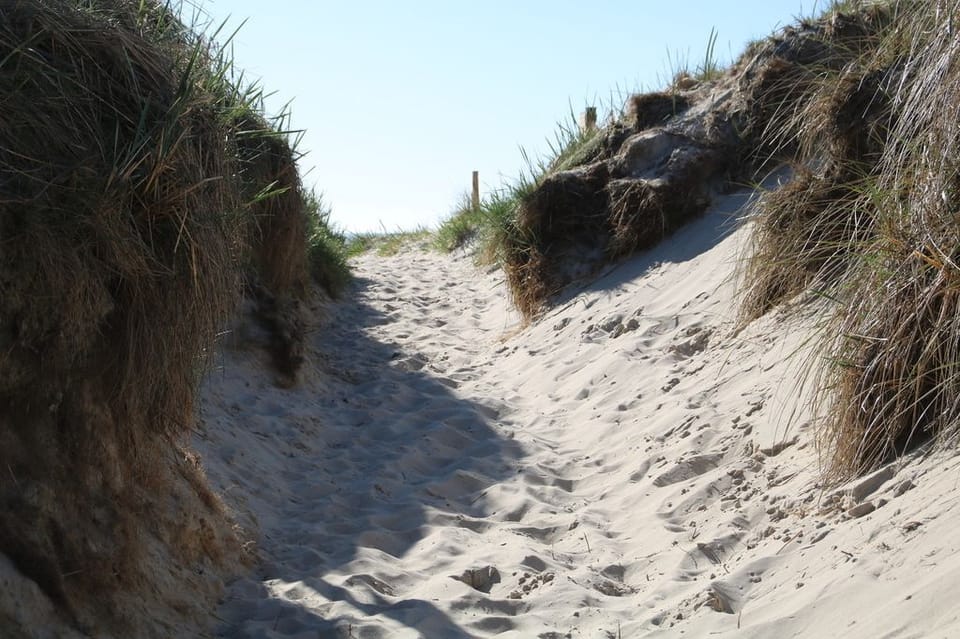 Beach nearby, white sand