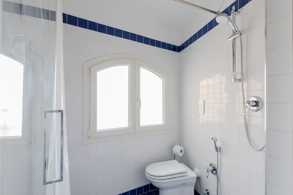 Apartment (Attic) | Bathroom | Shower, free toiletries, hair dryer, bidet