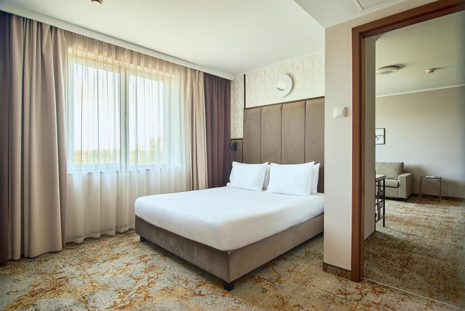 Junior Suite, 1 King Bed with Sofa bed, Bathtub | Minibar, in-room safe, desk, laptop workspace