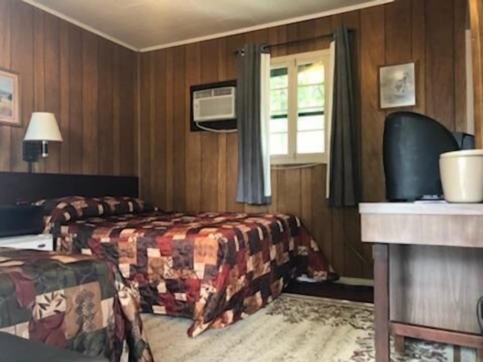 Individually decorated, individually furnished, desk, blackout drapes